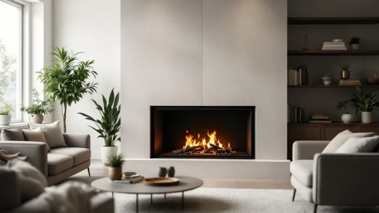 Né mattoni rossi né pietra, questo trucco trasforma il camino in stile moderno