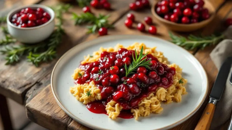 Un chef rivela perché la salsa ai mirtilli rossi rende irresistibile ogni tavola