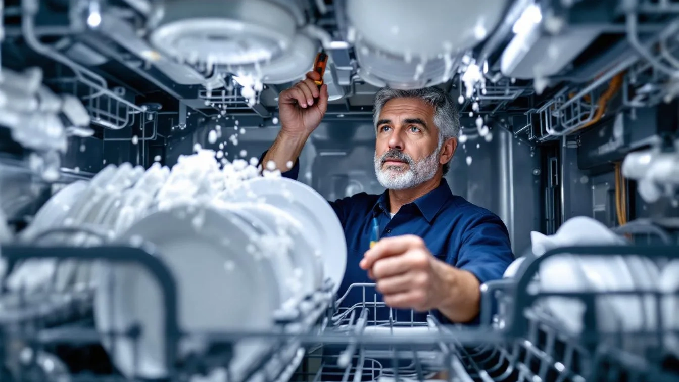 Un tecnico rivela perché appaiono tracce bianche nella tua lavastoviglie