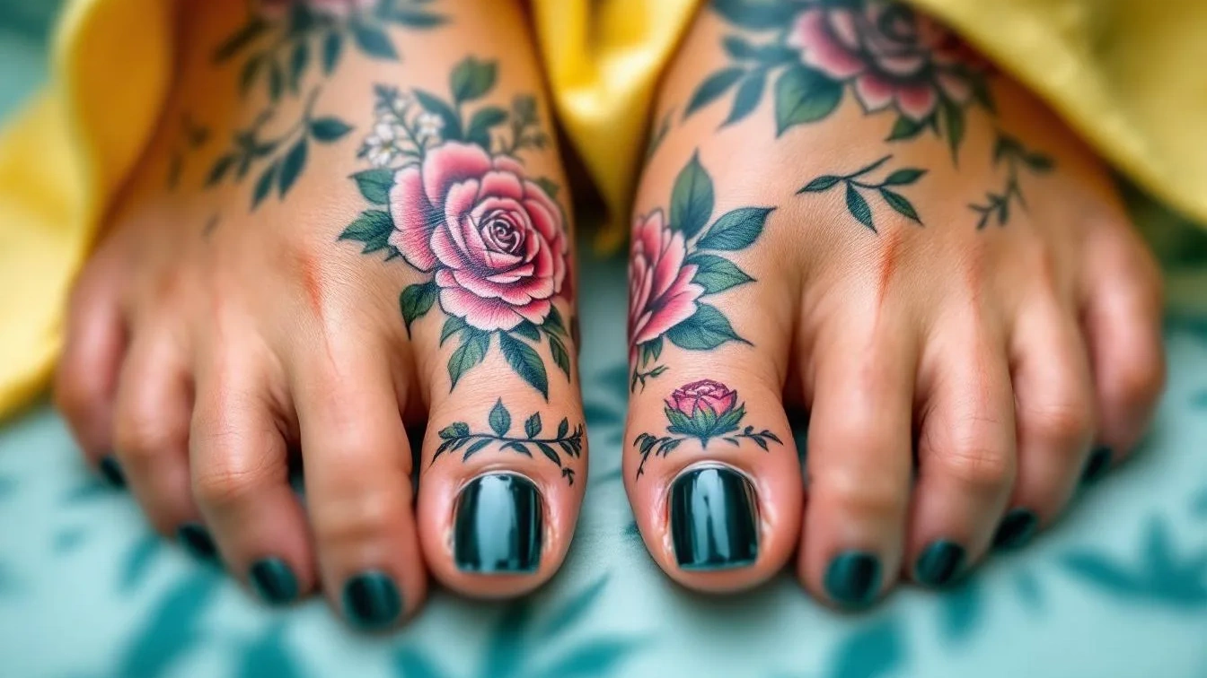 Né rose né margherite, questi tatuaggi fioriti decorano mani e piedi