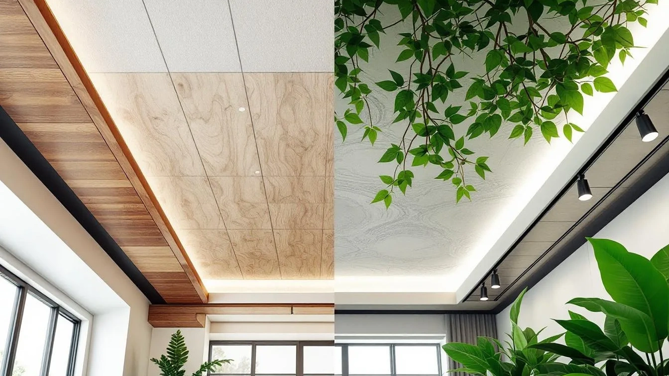 Né vernice né carta da parati, ecco 4 alternative di tendenza ai soffitti tesi