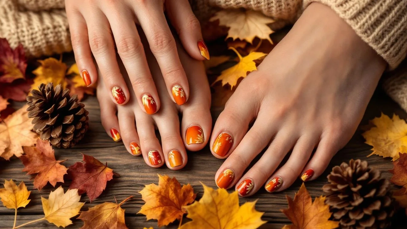 Perché la nail art autunnale per mani e piedi sta spopolando ovunque