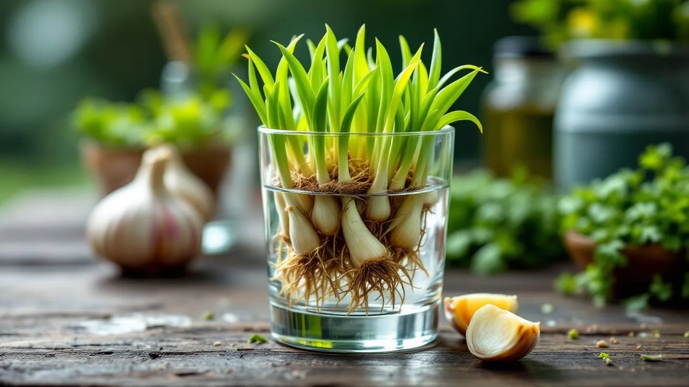 Un giardiniere rivela perché piantare aglio in acqua trasforma il tuo orto
