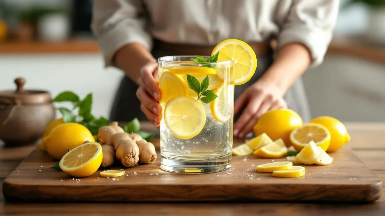 Un nutrizionista spiega come bere acqua con limone e zenzero per dimagrire